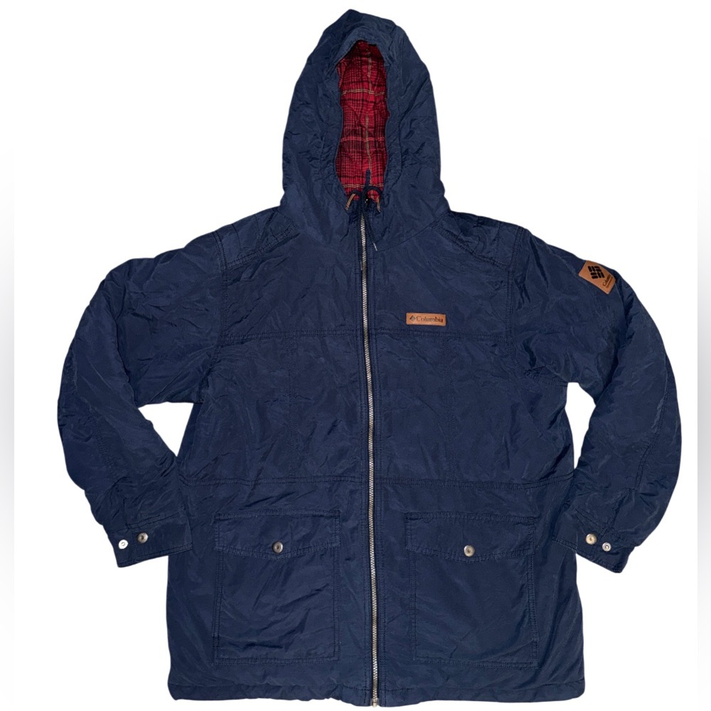 Columbia Men's Wheeler Lodge Jacket in‎ navy with red trim